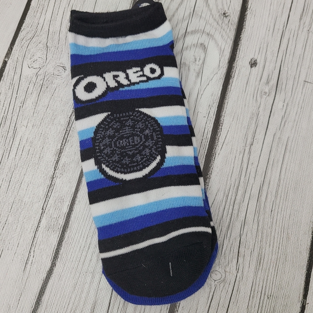 Striped Blue and Black Men's Socks